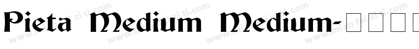 Pieta Medium Medium字体转换